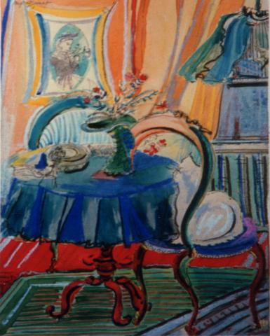 Mig Quinet, Chaise au chat blanc, 1937
