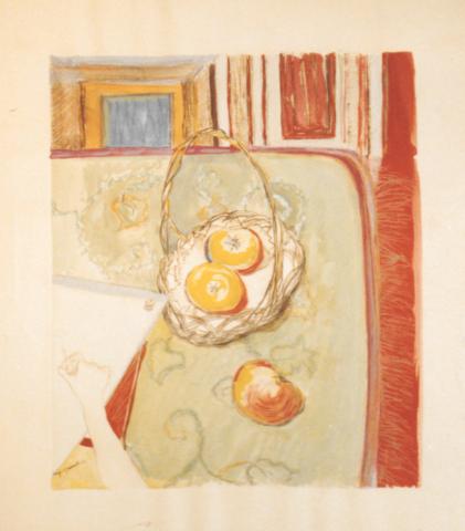Mig Quinet, Le panier de fruits à la main dessinante, 1940
